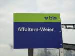 (143'568) - bls-bus-Haltestelle - Affoltern-Weier, Bahnhof - am 23. Mrz 2013