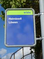 (166'051) - bls-bus-Haltestelle - Heimiswil, Lwen - am 4. Oktober 2015