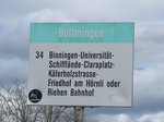 (170'108) - BVB-Haltestelle - Bottmingen, Schloss - am 16. April 2016