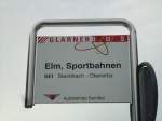 (142'589) - GlarnerBus-Haltestelle - Elm, Sportbahnen - am 23. Dezember 2012