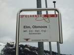 (142'598) - GlarnerBus-Haltestelle - Elm, Obmoos - am 23. Dezember 2012