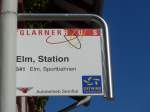glarnerbus/465245/166149---glarnerbus-haltestelle---elm-station (166'149) - GlarnerBus-Haltestelle - Elm, Station - am 10. Oktober 2015