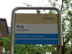 Ortsbus Brig-Glis-Naters-Bitsch/336049/149676---ortsbus-haltestelle---brig-zirkusplatz (149'676) - Ortsbus-Haltestelle - Brig, Zirkusplatz - am 20. April 2014