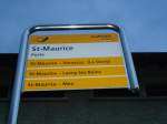 (132'412) - PostAuto-Haltestelle - St-Maurice, Poste - am 22.