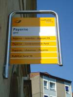 (135'650) - PostAuto-Haltestelle - Payerne, Gare - am 20.