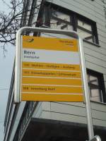 (137'583) - PostAuto-Haltestelle - Bern, Inselspital - am 9. Januar 2012