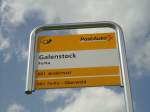 (140'259) - PostAuto-Haltestelle - Furka, Galenstock - am 1. Juli 2012