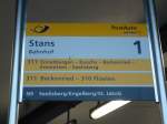 (142'924) - PostAuto-Haltestelle - Stans, Bahnhof - am 5. Januar 2013