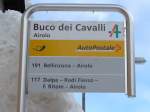 PostAuto/322208/148803---postauto-haltestelle---airolo-buco (148'803) - PostAuto-Haltestelle - Airolo, Buco dei Cavalli - am 9. Februar 2014