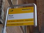 (154'866) - PostAuto-Haltestelle - Gadmen, Post - am 1. September 2014