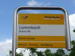 (160'360) - PostAuto-Haltestelle - Brienz BE, Lammbach - am 9. Mai 2015