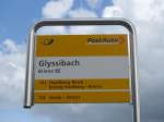 (160'362) - PostAuto-Haltestelle - Brienz BE, Glyssibach - am 9. Mai 2015