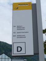 (160'981) - PostAuto-Haltestelle - Interlaken, Westbahnhof - am 25.
