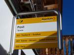 (167'646) - PostAuto-Haltestelle - Tenna, Post - am 5. Dezember 2015
