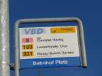 (167'810) - VBD/PostAuto-Haltestelle - Davos, Bahnhof Platz - am 19.