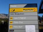 (167'963) - PostAuto-Haltestelle - Laax, Bergbahnen - am 26. Dezember 2015