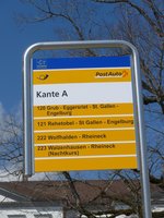 (169'896) - PostAuto-Haltestelle - Heiden, Post - am 12. April 2016