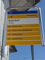 PostAuto/491887/169929---postauto-haltestelle---heiden-bahnhof (169'929) - PostAuto-Haltestelle - Heiden, Bahnhof - am 12. April 2016