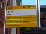 (173'014) - PostAuto-Haltestelle - Orbe, gare - am 15.