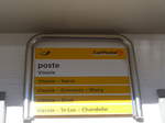 (178'120) - PostAuto-Haltestelle - Vissoie, poste - am 21. Januar 2017