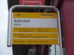 (180'906) - PostAuto-Haltestelle - Biglen, Bahnhof - am 4.