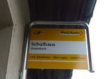 PostAuto/581533/183536---postauto-haltestelle---unterbach-schulhaus (183'536) - PostAuto-Haltestelle - Unterbach, Schulhaus - am 19. August 2017