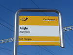 (187'937) - PostAuto-Haltestelle - Aigle, Aigle Gare - am 14.