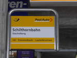 PostAuto/601909/188275---postauto-haltestelle---stechelberg-schilthornbahn (188'275) - PostAuto-Haltestelle - Stechelberg, Schilthornbahn - am 5. Februar 2018