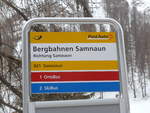 (188'784) - PostAuto-Haltestellen - Bergbahnen Samnaun - am 16. Februar 2018