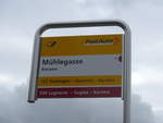 (189'826) - PostAuto-Haltestelle - Kerzers, Mhlegasse - am 1.