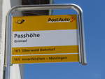 (195'280) - PostAuto-Haltestelle - Grimsel, Passhhe - am 29.