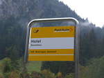PostAuto/641252/197811---postauto-haltestelle---rosenlaui-hotel (197'811) - PostAuto-Haltestelle - Rosenlaui, Hotel - am 16. September 2018