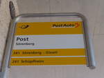 (206'866) - PostAuto-Haltestelle - Srenberg, Post - am 30. Juni 2019