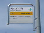 (208'076) - PostAuto-Haltestelle - Rivera - Bironico, Posta/FFS - am 21.