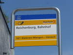 PostAuto/699827/216869---postauto-haltestelle---reichenburg-bahnhof (216'869) - PostAuto-Haltestelle - Reichenburg, Bahnhof - am 9. Mai 2020