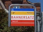 PostAuto/750913/227778---postauto-haltestelle---uznach-bahnersatz (227'778) - PostAuto-Haltestelle - Uznach, Bahnersatz - am 4. September 2021 beim Bahnhof Uznach