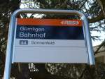 RBS Worblaufen/329979/149363---rbs-haltestelle---guemligen-bahnhof (149'363) - RBS-Haltestelle - Gmligen, Bahnhof - am 19. Mrz 2014