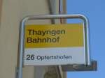 (161'757) - SB-Haltestelle - Thayngen, Bahnhof - am 6. Juni 2015