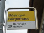 (173'951) - SB-Haltestelle - Bsingen, Brgerhaus - am 20. August 2016