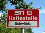 (128'209) - STI-Haltestelle - Steffisburg, Schwbis - am 1.