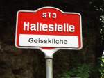 (128'234) - STI-Haltestelle - Sundlauenen, Geisskilche - am 1. August 2010