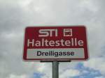 (128'761) - STI-Haltestelle - Homberg, Dreiligasse - am 15. August 2010