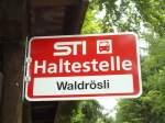 (128'765) - STI-Haltestelle - Schwendibach, Waldrsli - am 15. August 2010