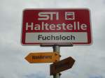 (128'766) - STI-Haltestelle - Schwendibach, Fuchsloch - am 15.