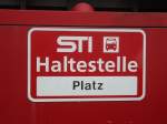 (129'522) - STI-Haltestelle - Steffisburg, Platz - am 6. September 2010