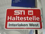 (131'914) - STI-Haltestelle - Interlaken, Interlaken West - am 31.