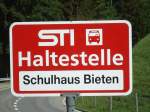 (133'862) - STI-Haltestelle - Eriz, Schulhaus Bieten - am 28.
