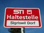 (136'693) - STI-Haltestelle - Sigriswil, Sigriswil Dorf - am 31.