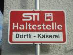 STI Thun/284436/136756---sti-haltestelle---heiligenschwendi-drfli-kserei (136'756) - STI-Haltestelle - Heiligenschwendi, Drfli-Kserei - am 20. November 2011