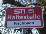 STI Thun/284452/136772---sti-haltestelle---oberlangenegg-fischbach (136'772) - STI-Haltestelle - Oberlangenegg, Fischbach - am 21. November 2011